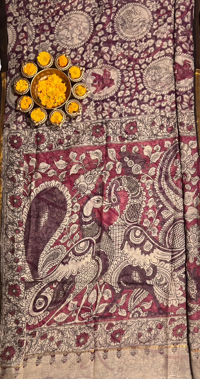 KOTA DORIYA KALAMKARI PRINT SAREE