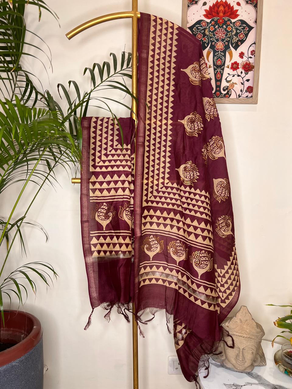 MAHESHWARI SILK DUPATTA