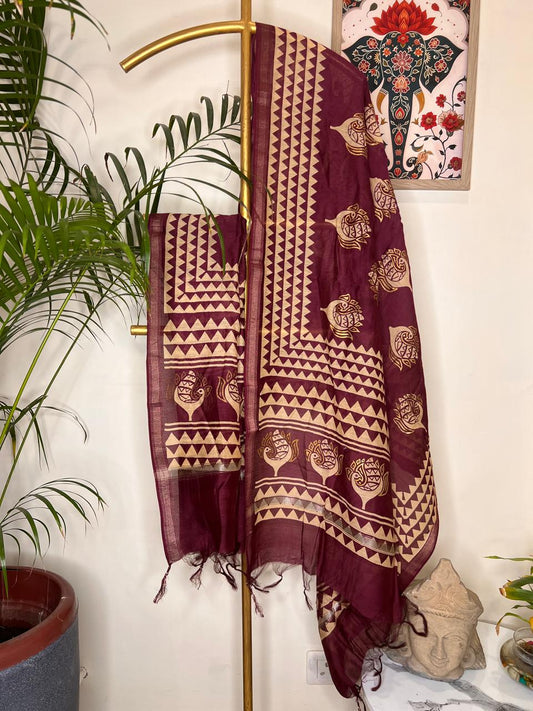 MAHESHWARI SILK DUPATTA