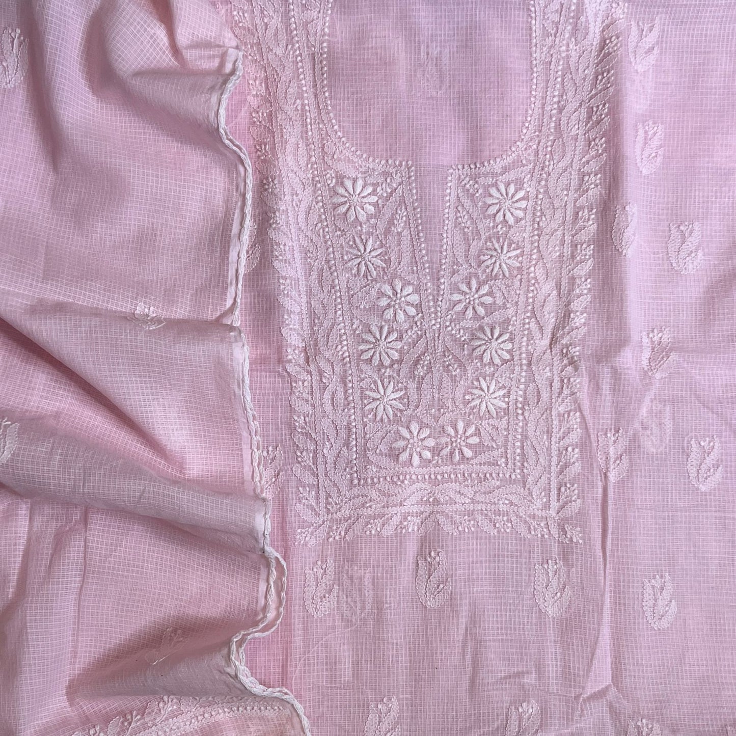 CHIKANKARI KURTA WITH DUPATTA