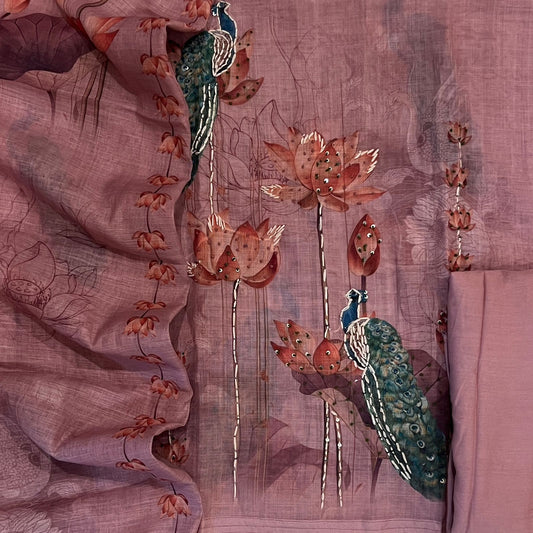 SEMI LINEN THREE PIECE SET