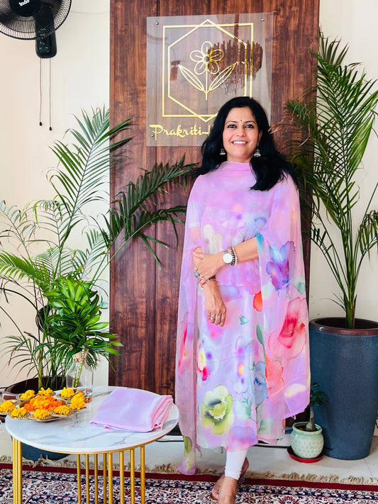 FINE CREPE DIGITAL PRINT SET