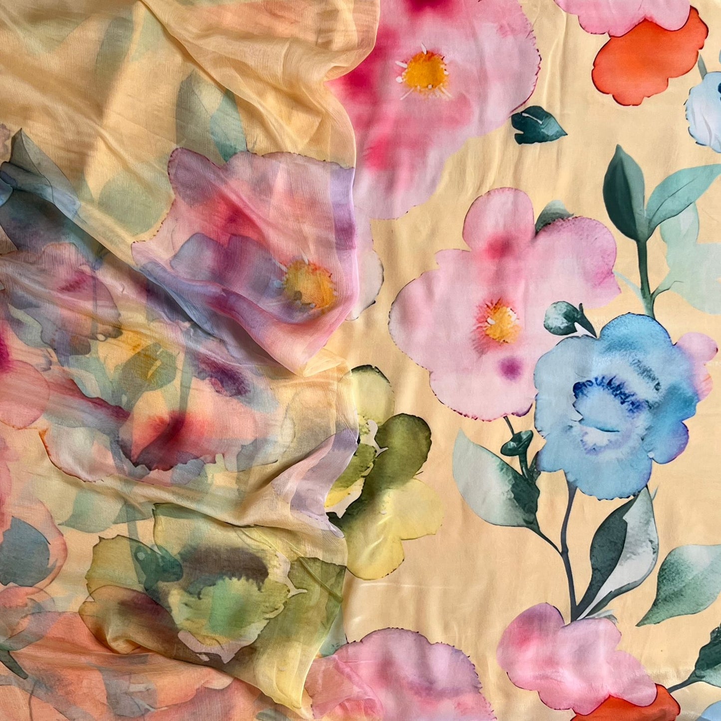 FINE CREPE DIGITAL PRINT SET