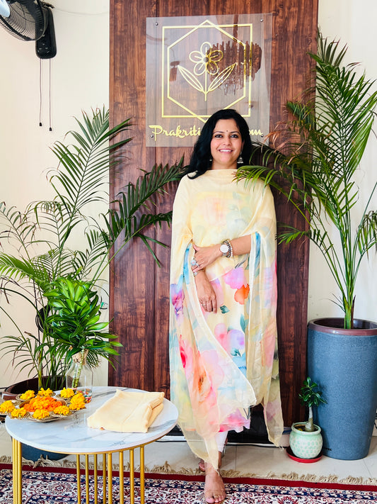 FINE CREPE DIGITAL PRINT SET