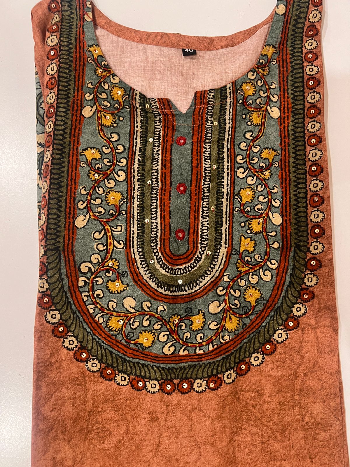 COTTON KALAMKARI KURTI
