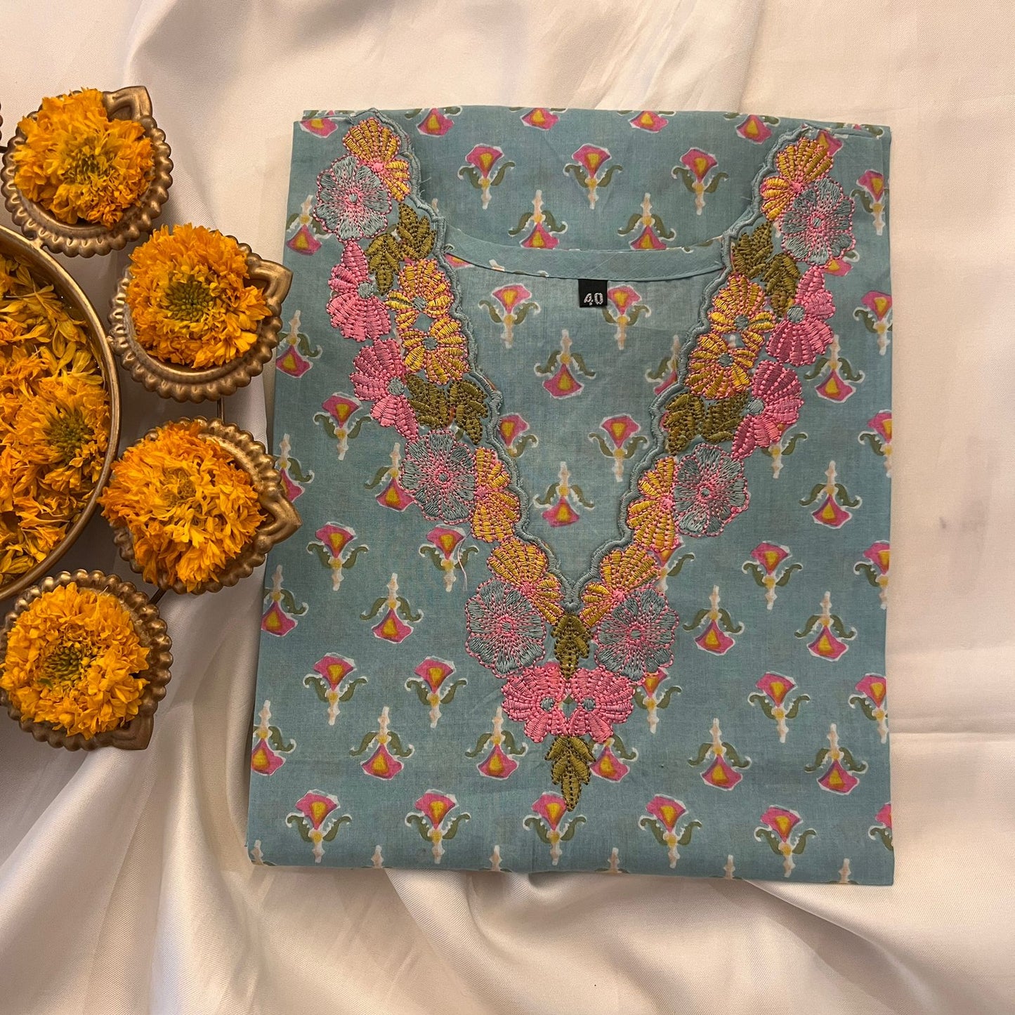 COTTON BLOCK PRINT KURTI