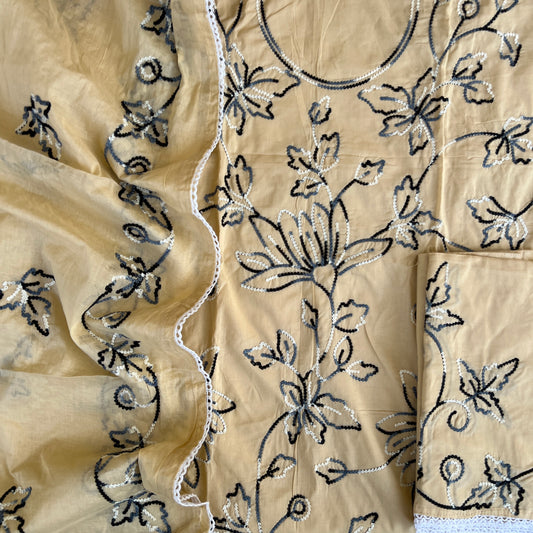 COTTON EMBROIDERY SUIT