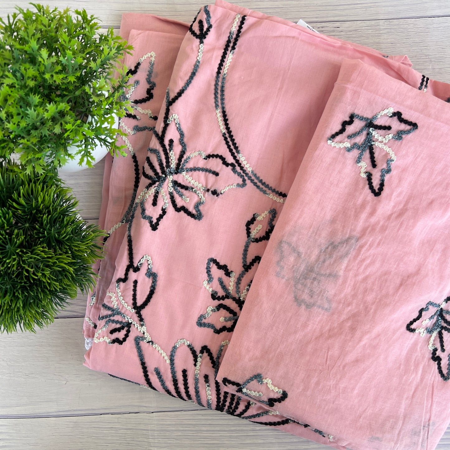 COTTON EMBROIDERY SUIT