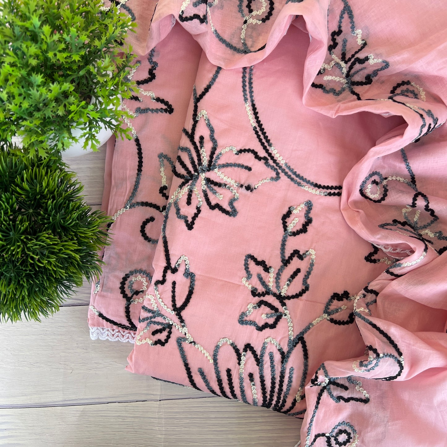 COTTON EMBROIDERY SUIT