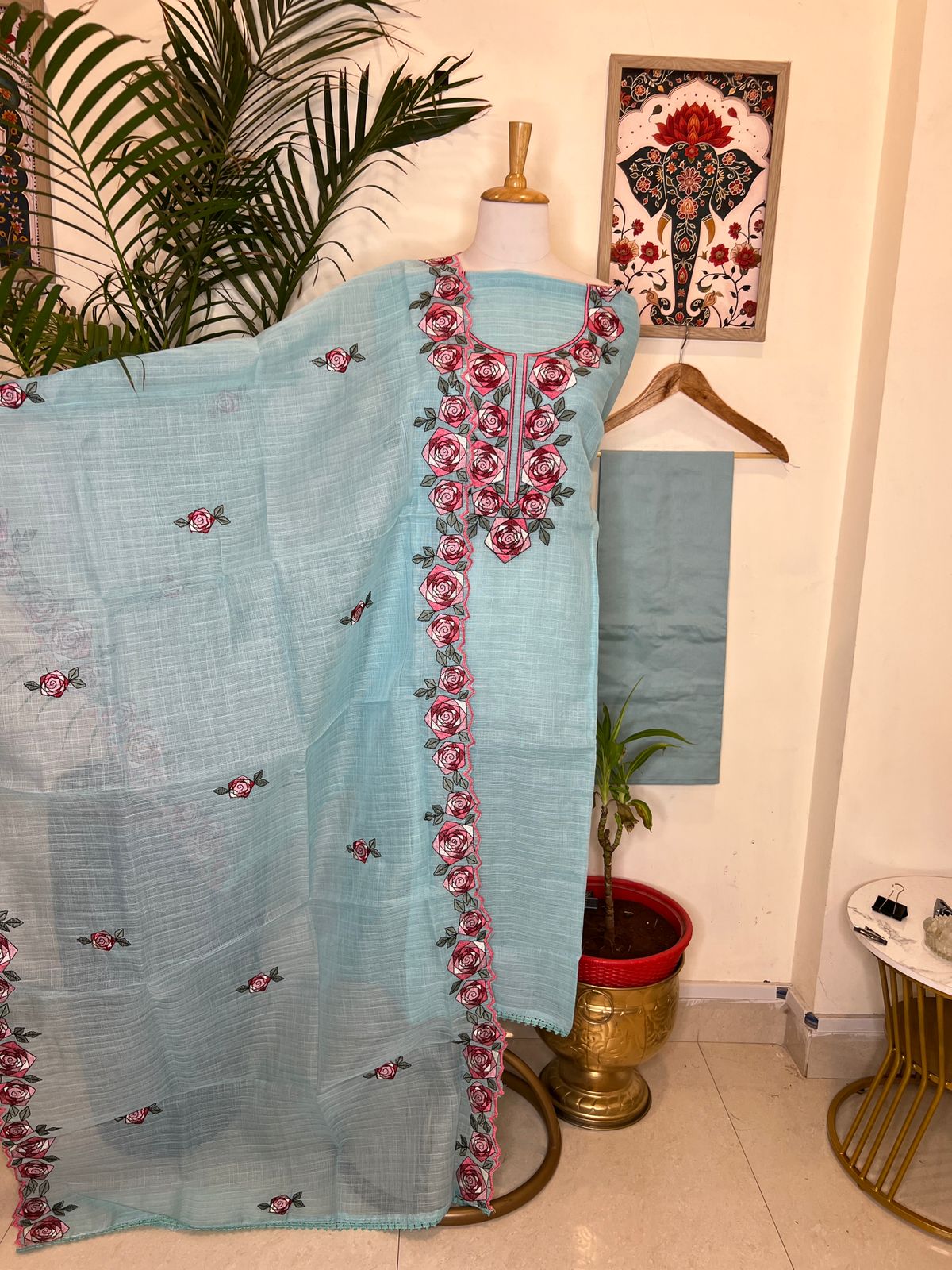 KOTA DORIYA EMBROIDERY SET