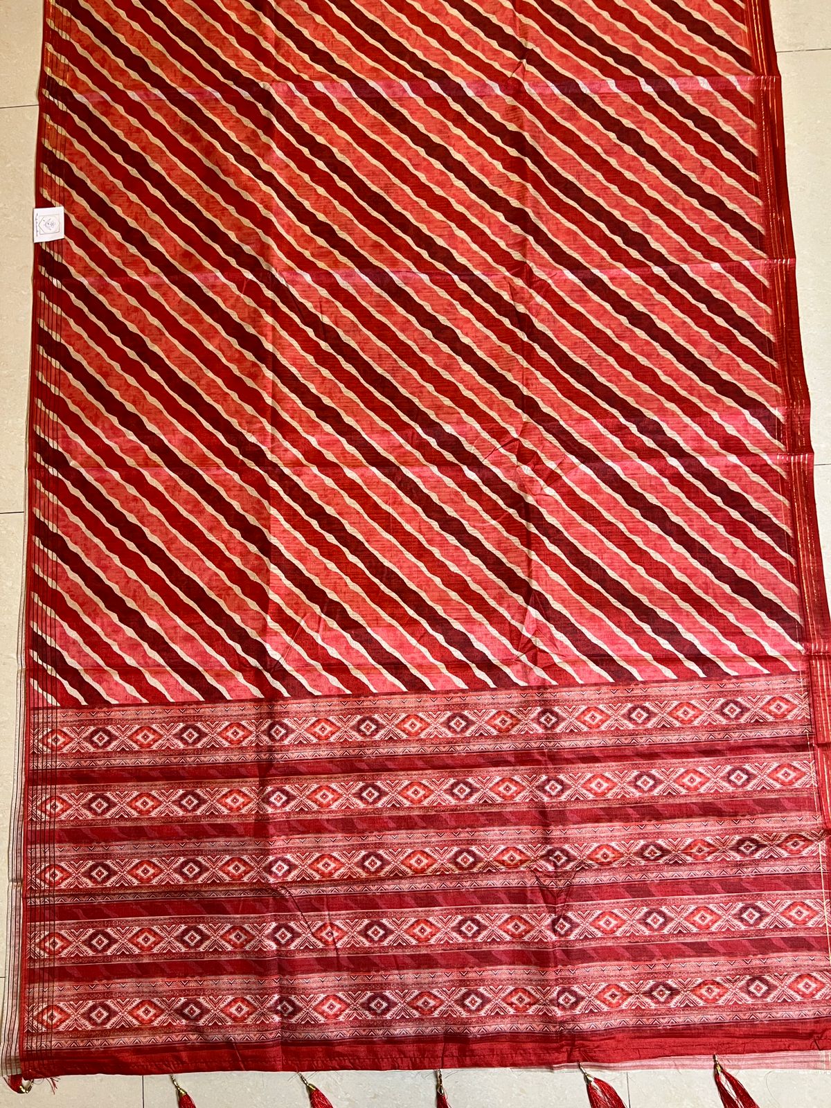 COTTON SILK LEHRIYA SAREE
