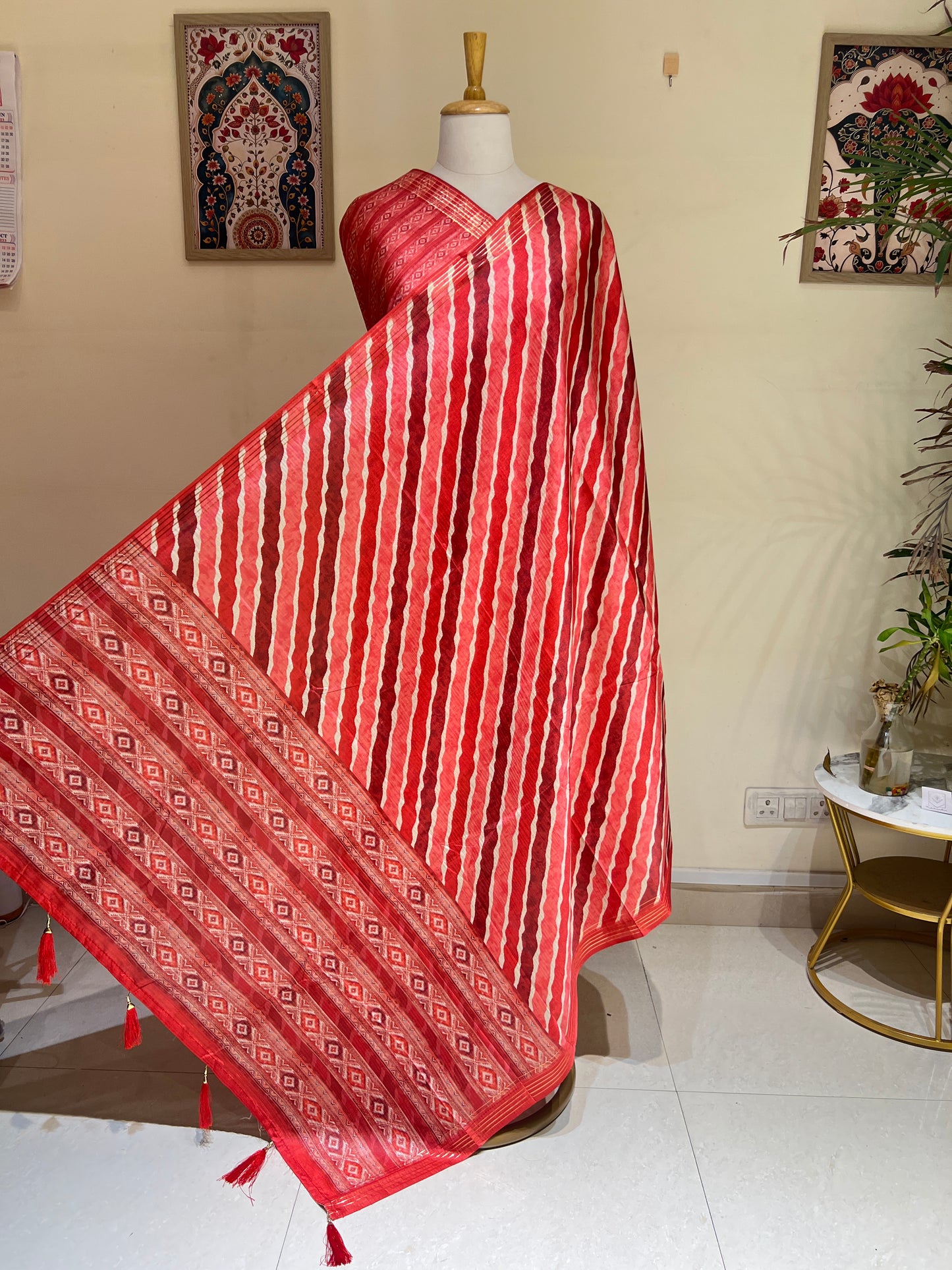COTTON SILK LEHRIYA SAREE