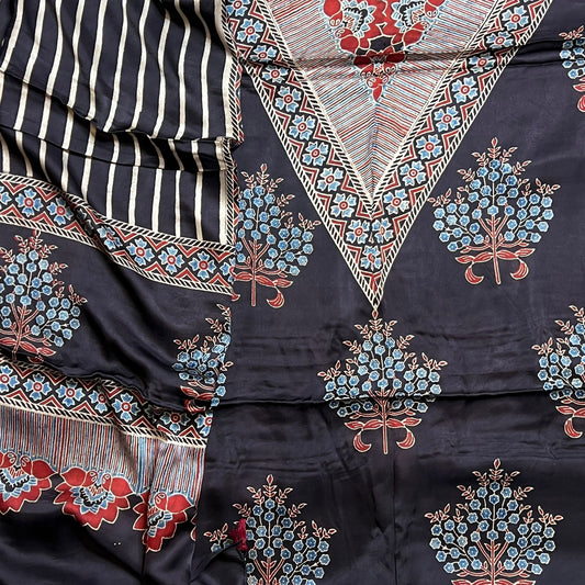 AJRAKH MODAL SILK SUIT