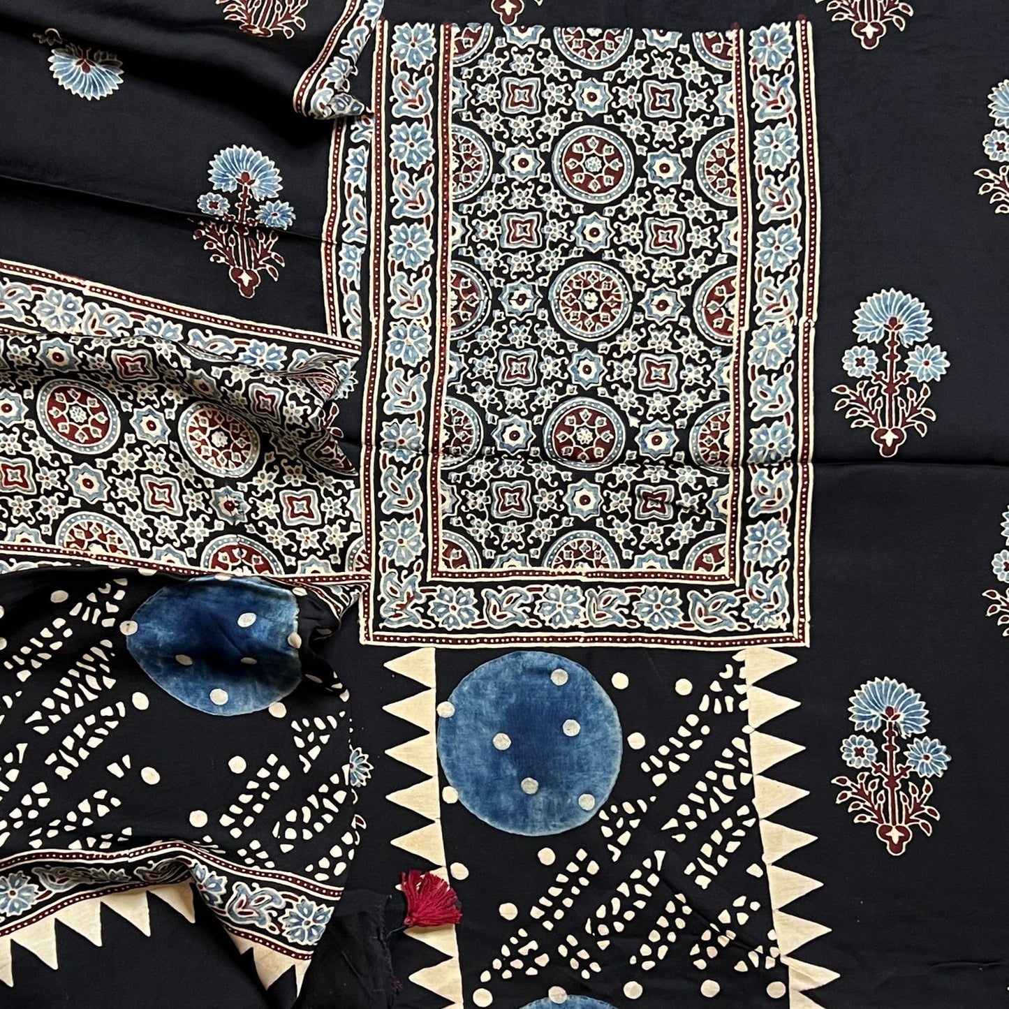 AJRAKH MODAL SILK SUIT