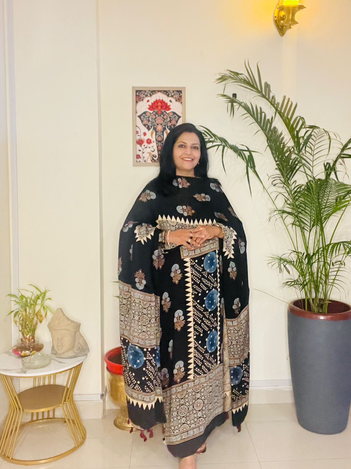 AJRAKH MODAL SILK SUIT