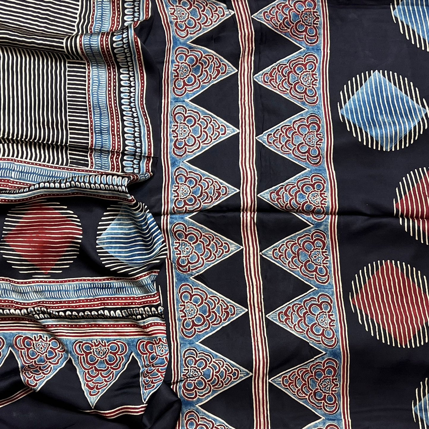 AJRAKH MODAL SILK SUIT