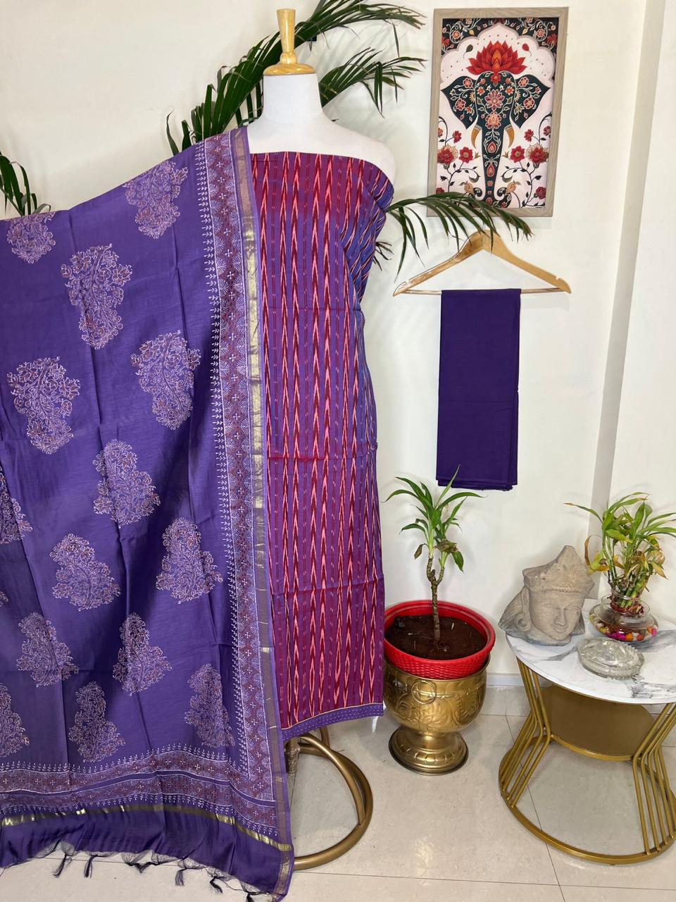 NUAPATNA HANDLOOM IKAT SUIT