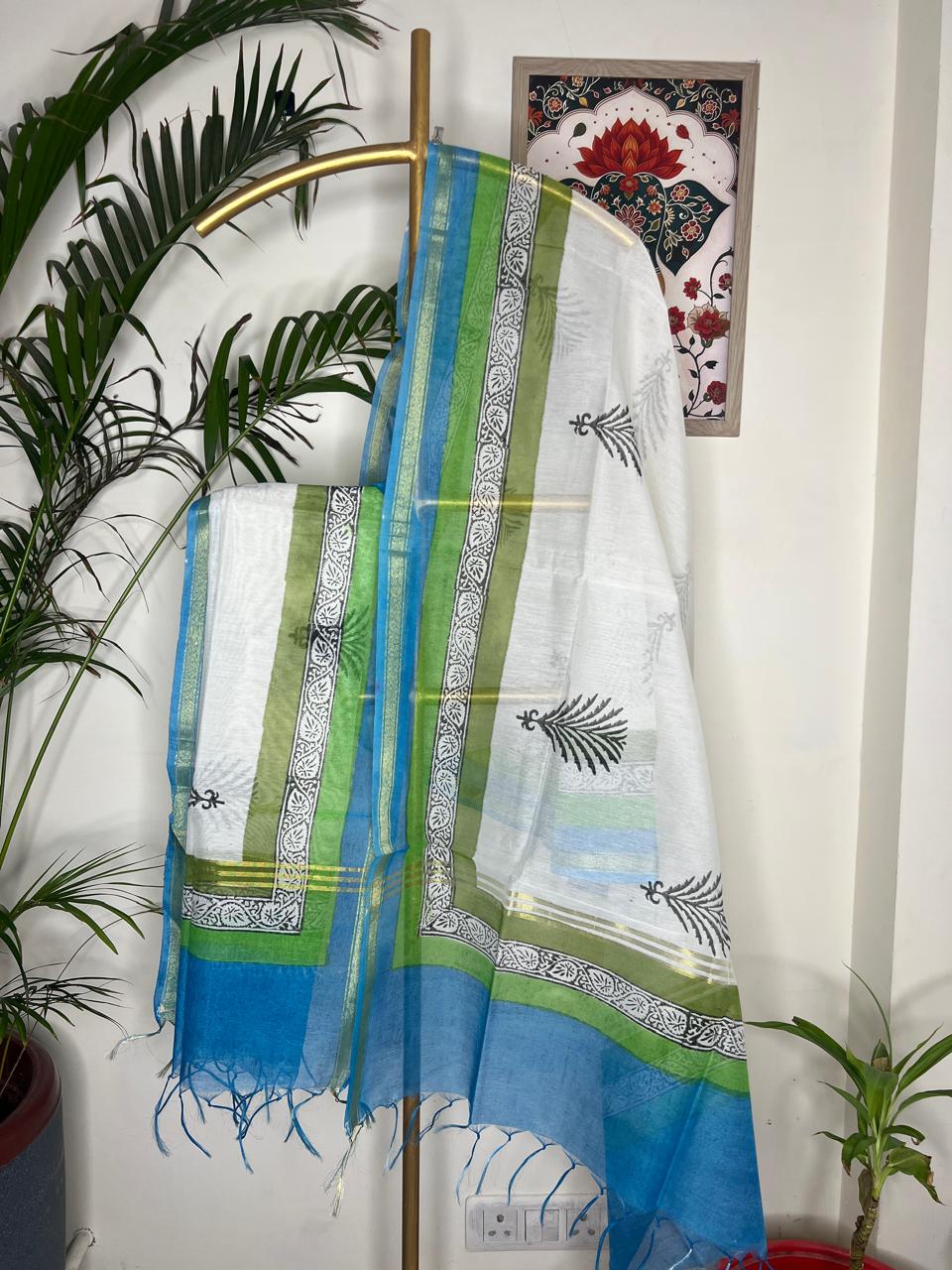COTTON CHANDERI DUPATTA
