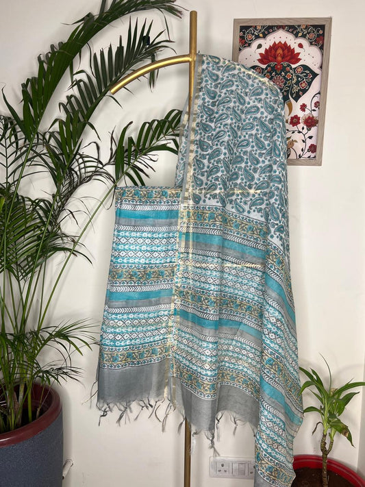COTTON CHANDERI DUPATTA