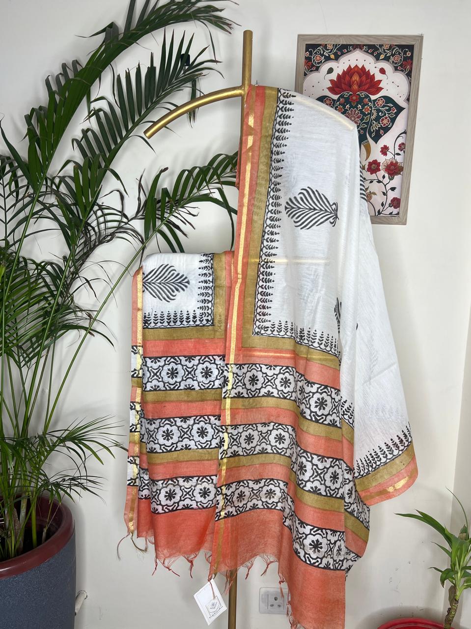 COTTON CHANDERI DUPATTA