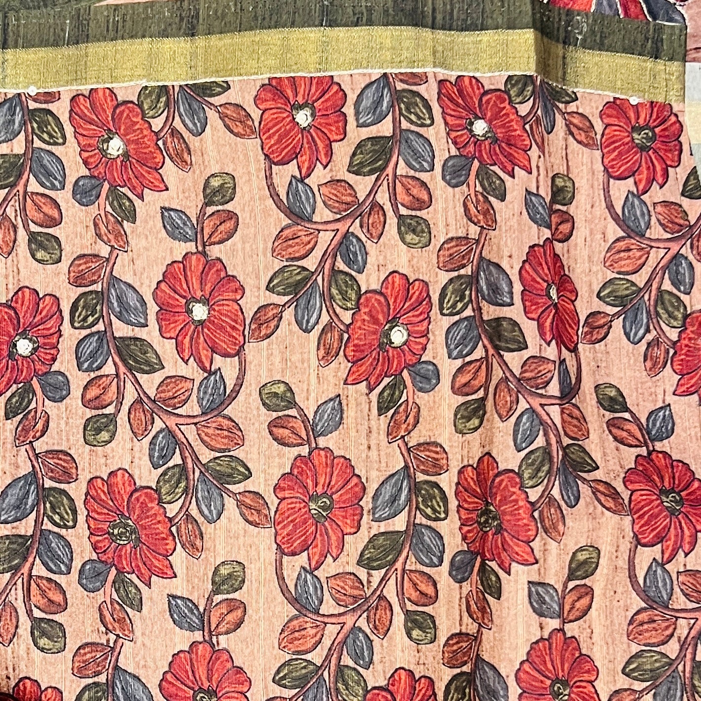 SEMI TUSSER BANDHANI SAREE