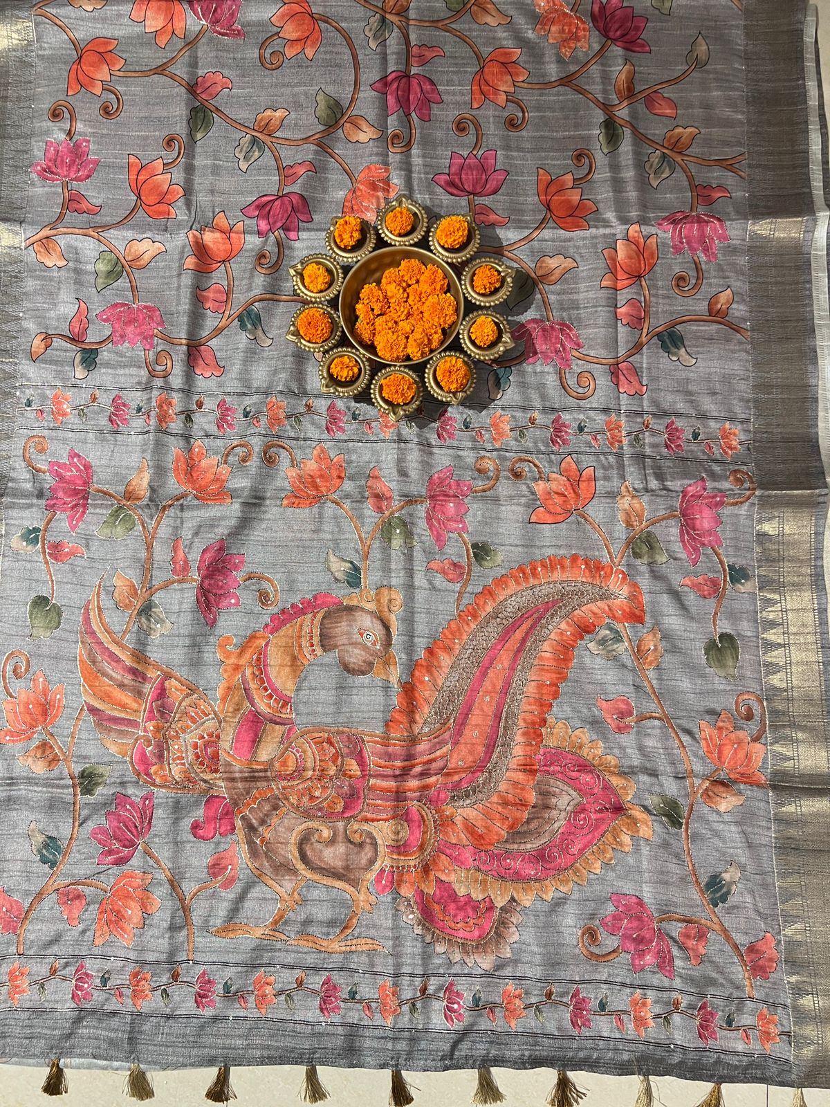 SEMI TUSSER SILK SAREE