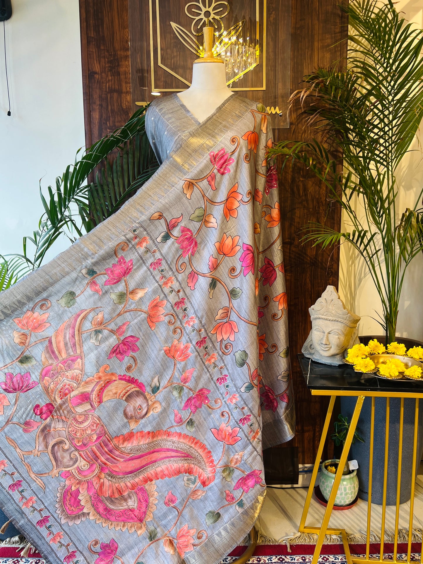 SEMI TUSSER SILK SAREE