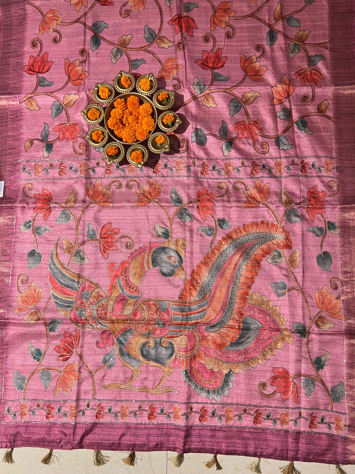 SEMI TUSSER SILK SAREE