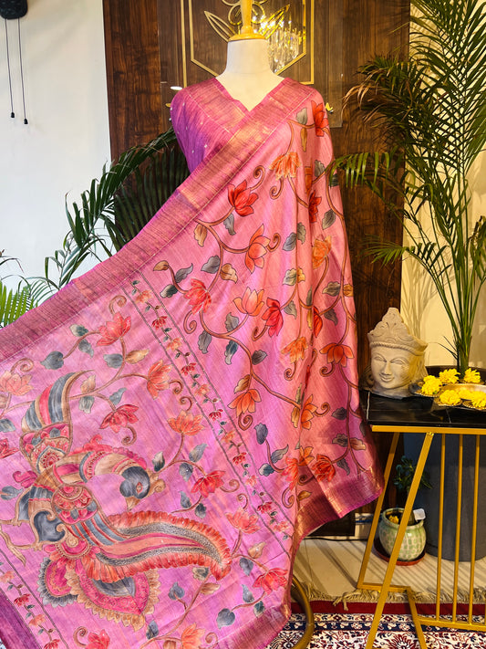 SEMI TUSSER SILK SAREE