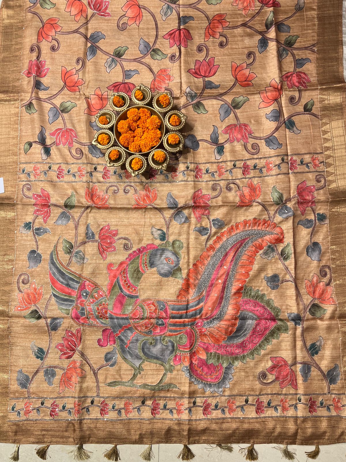 SEMI TUSSER SILK SAREE