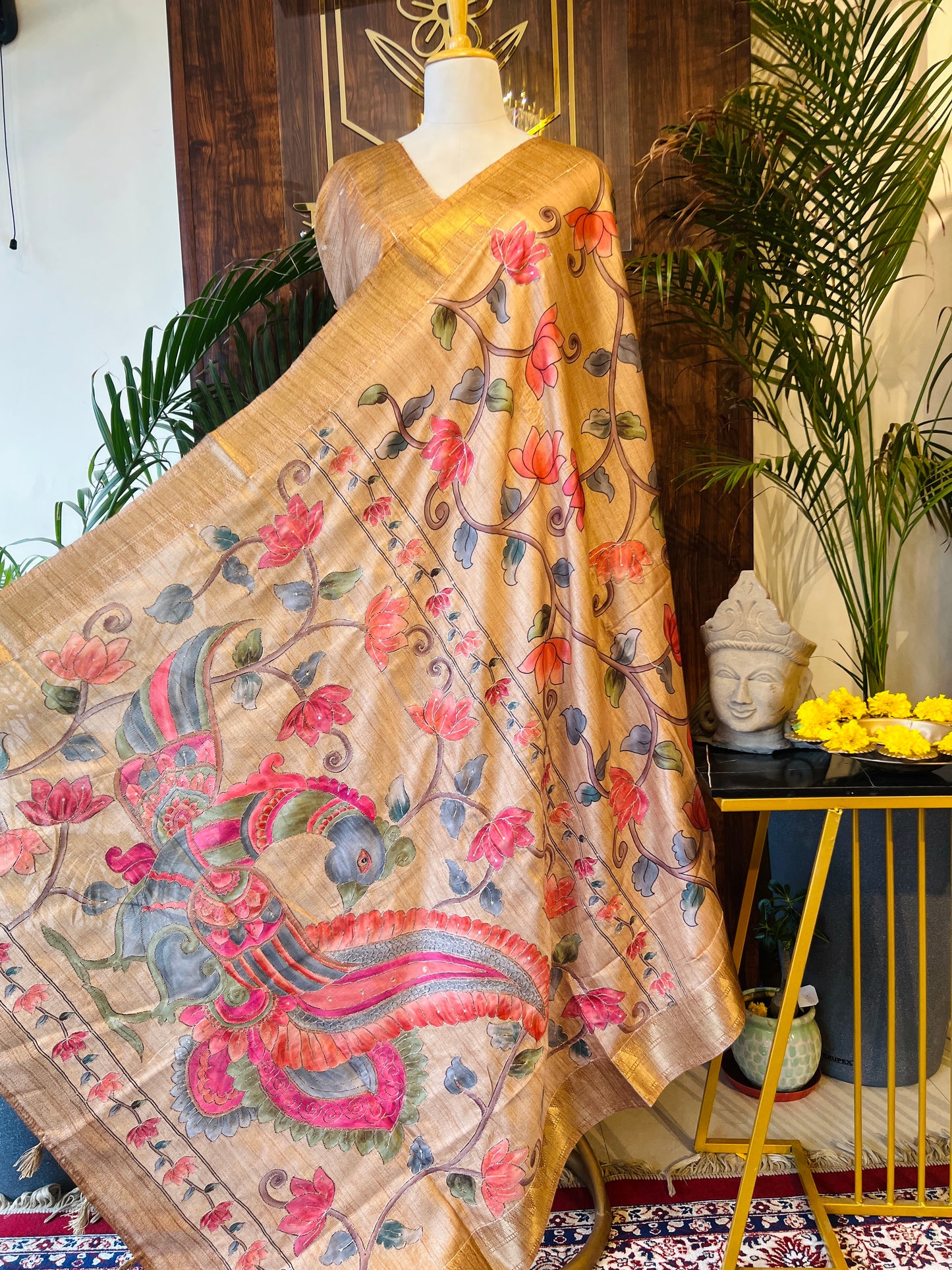 SEMI TUSSER SILK SAREE