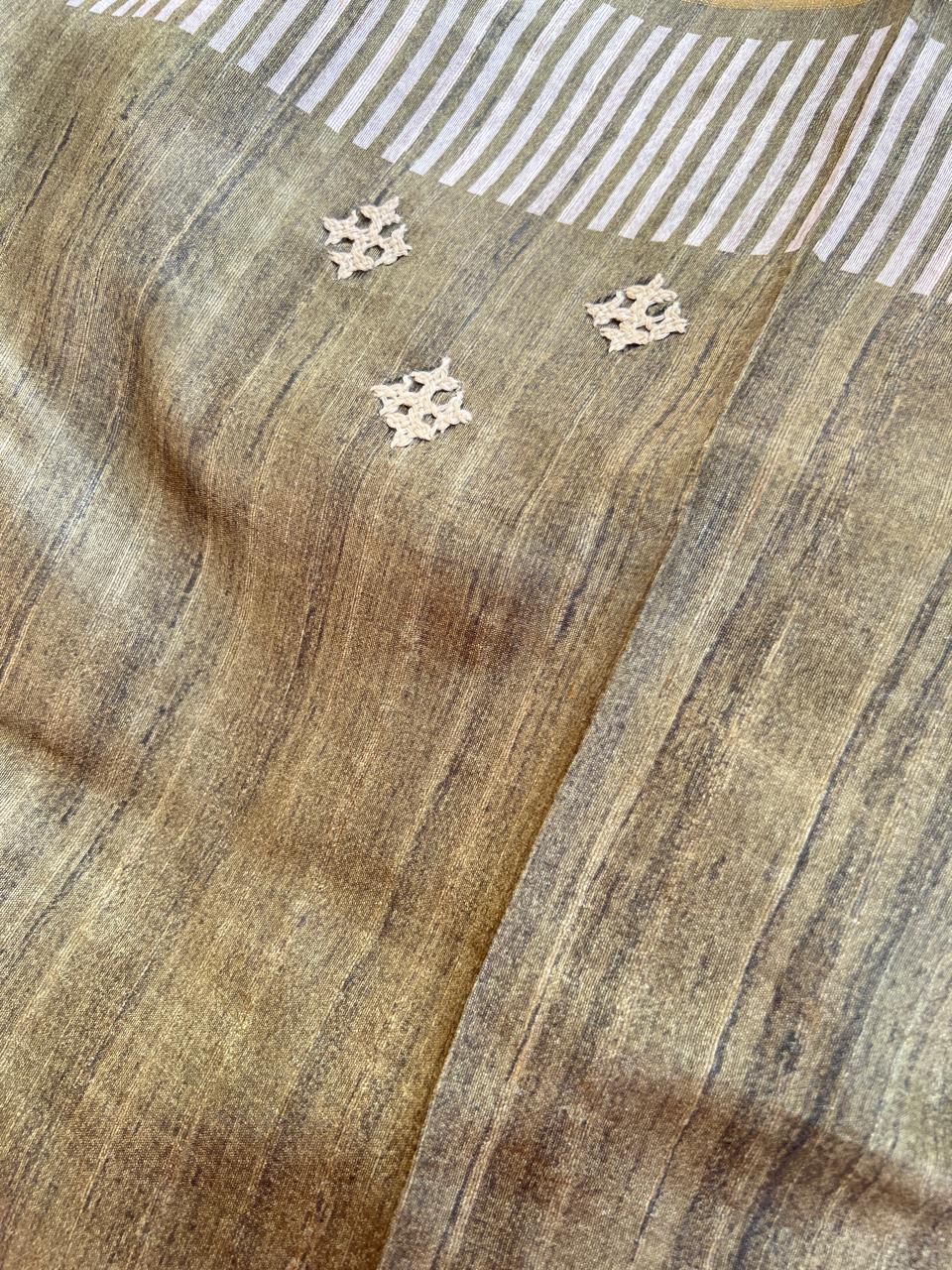 FINE SEMI TUSSER SAREE