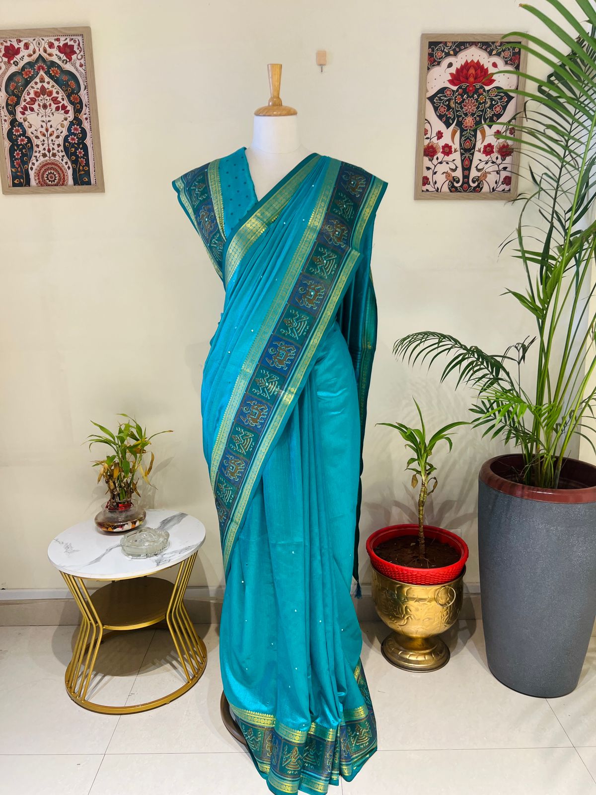 FINE SEMI TUSSER SAREE