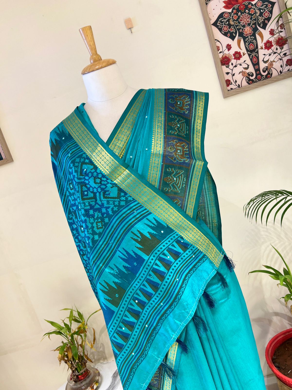 FINE SEMI TUSSER SAREE