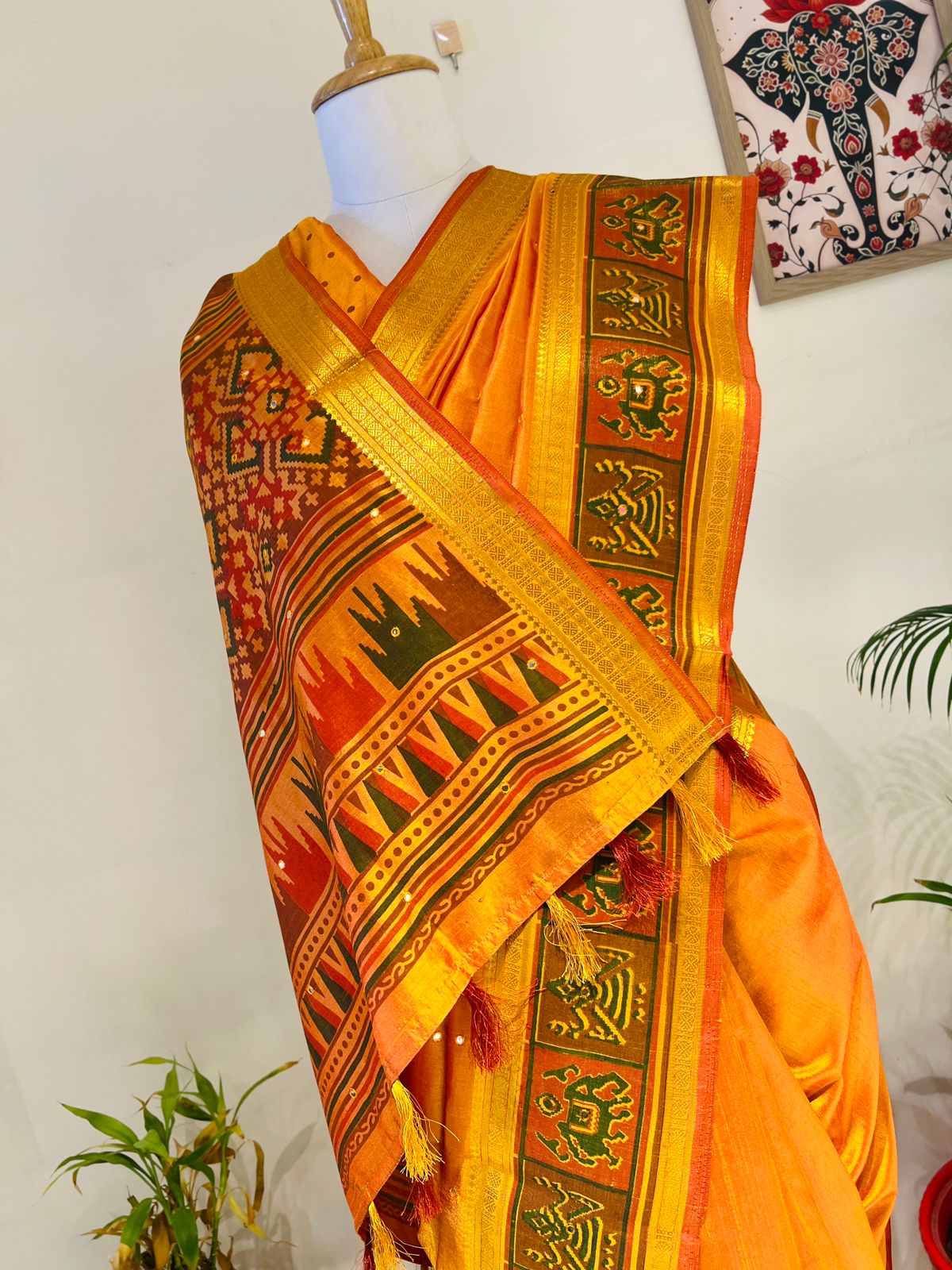 FINE SEMI TUSSER SAREE