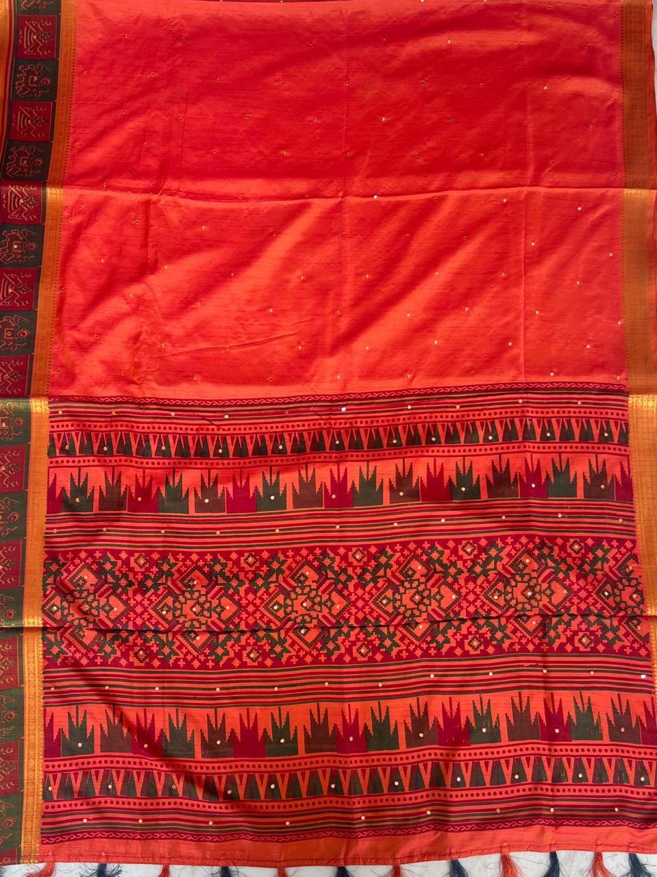 FINE SEMI TUSSER SAREE