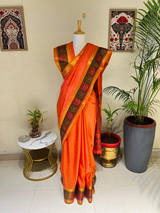 FINE SEMI TUSSER SAREE