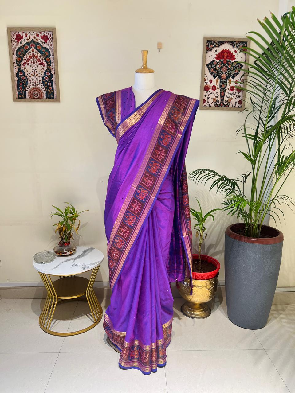 FINE SEMI TUSSER SAREE