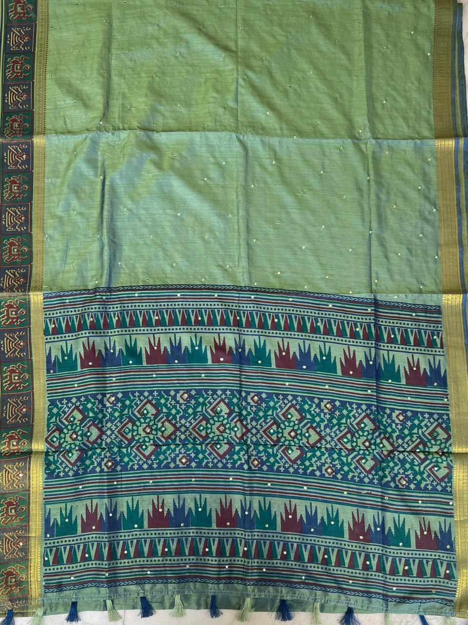 FINE SEMI TUSSER SAREE