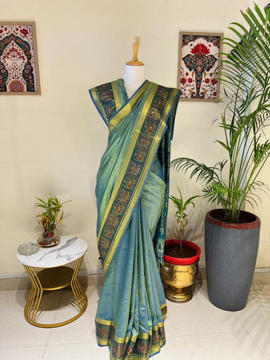 FINE SEMI TUSSER SAREE