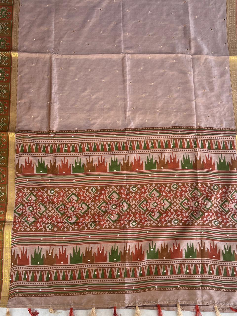 FINE SEMI TUSSER SAREE