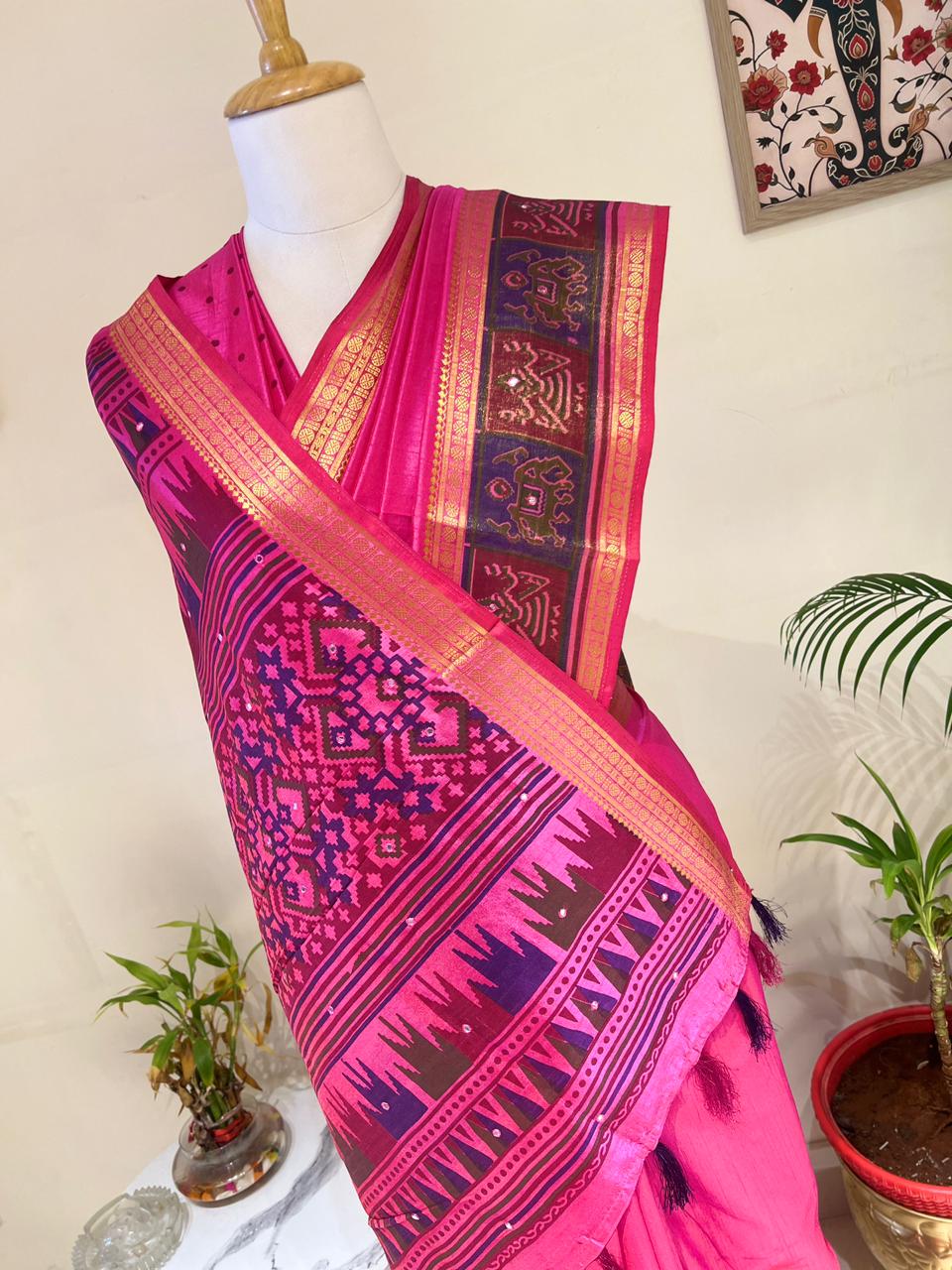 FINE SEMI TUSSER SAREE