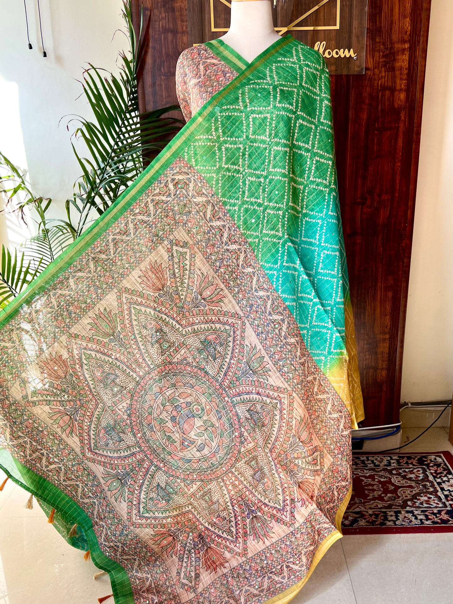 ART SILK MADHUBANI SAREE