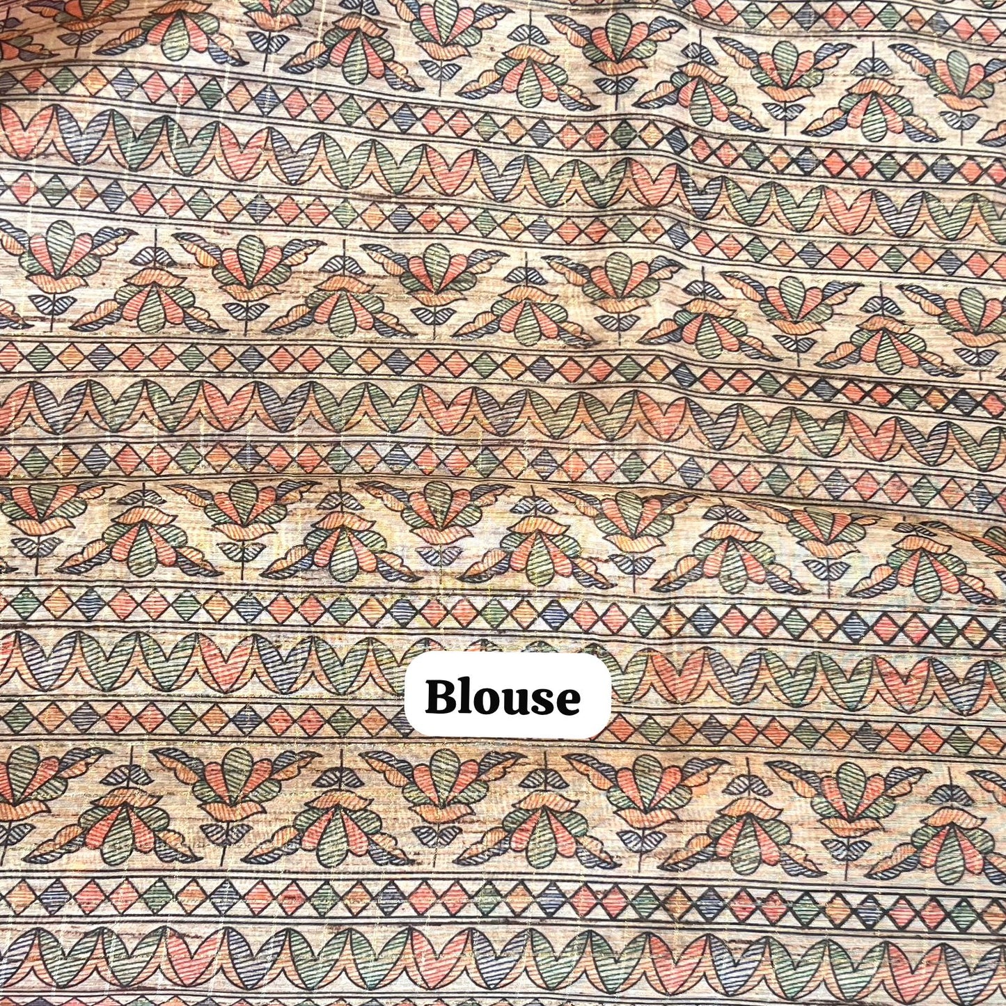 ART SILK MADHUBANI SAREE