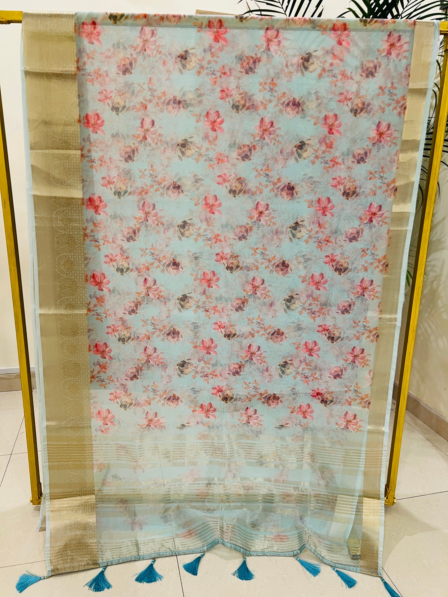 FINE ORGANZA SAREE (PH4446)