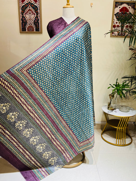 SEMI TUSSER SAREE (PH4454)