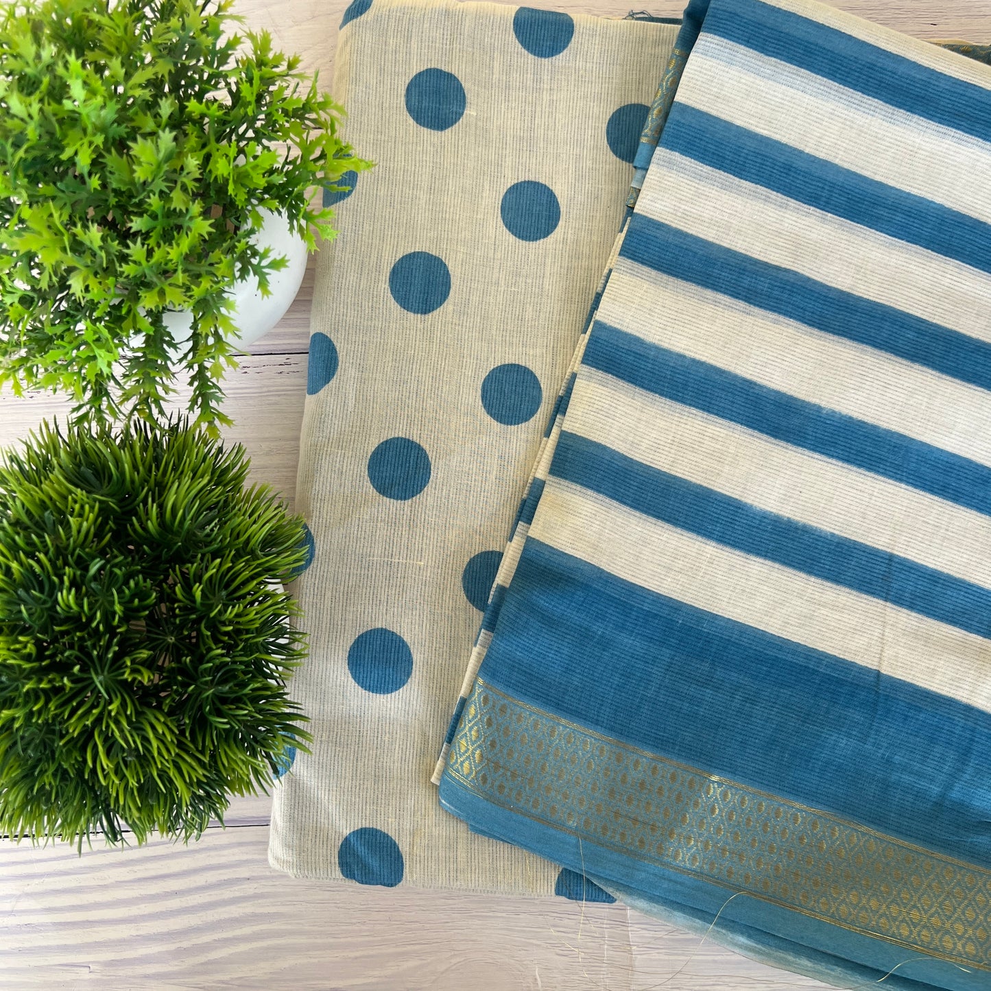 COTTON GEOMETRIC SUIT