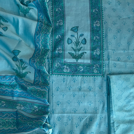 CHANDERI SILK SUIT