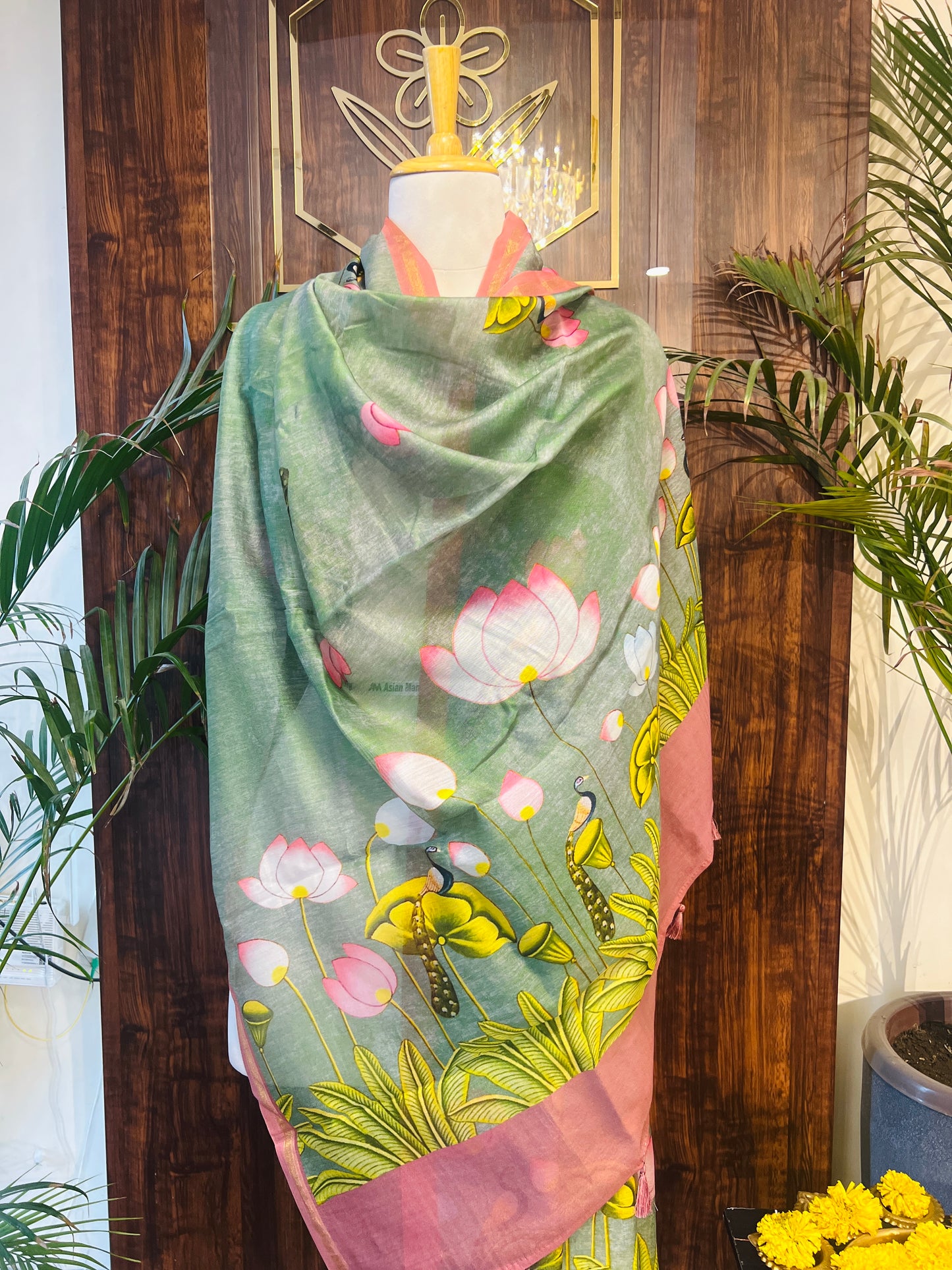 FINE CHANDERI SILK DUPATTA