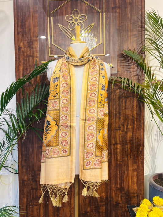 FINE CHANDERI SILK DUPATTA